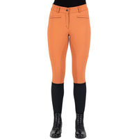 Produktbild von Euro-Star Reithose Airflow Full Grip für Damen in Orange Größe 38 wasserabweisend