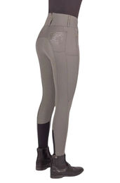 Produktbild von Euro-Star Reithose ESIndigo Glam FullGrip für Damen in Castor Grey mit Silikonbeschichtung