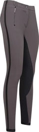 Produktbild von Euro-Star Reithose Slim Shape Damen Full Grip aus Mikrofaser Grau Größe 34