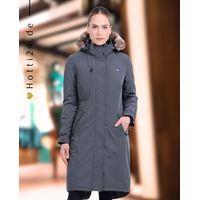 Produktbild von Euro-Star Reitjacke ESLadonna Dark Castor Damen Winterjacke wasserdicht aus Polyester
