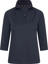 Produktbild von Euro-Star Reitshirt Polo mit langen Ärmeln für Damen in Blau Größe L