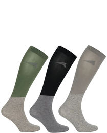 Produktbild von Euro-Star Reitsocken ESGina für Damen 3er Pack Winter Navy Grau Dunkelbraun