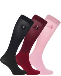 Produktbild von Euro-Star Reitsocken ESGlitter für Damen 3er Pack Schwarz