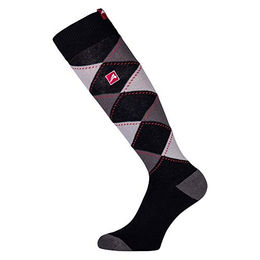 Euro-Star Reitsocken Kariert aus Baumwolle Schwarz Braun Grau Größe M Unisex – Bild 1 von 2