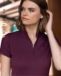 Produktbild von Euro-Star Trainingsshirt ESValentina Reitshirt für Damen in Dark Berry Lila