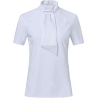 Produktbild von Euro-Star Turnier-Poloshirt Reiten für Damen in Rosalia Rosa Weiß Größe L