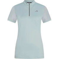 Produktbild von Euro-Star Valentina Reit-Poloshirt für Damen in Grau Größe M mit halbem Reißverschluss
