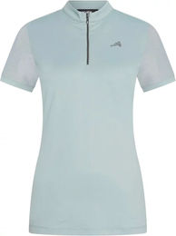 Produktbild von Euro-Star Valentina Reit-Poloshirt für Damen mit halbem Reißverschluss Grau Größe L