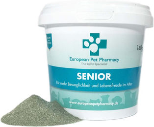 European Pet Pharmacy Senior Joint Care Gelenk-Nahrungsergänzungsmittel für Hunde ab 7 Jahren mit Glucosamin und Chondroitin 140 g Pulver - 140 g – Bild 1 von 8