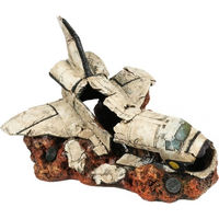 Produktbild von Europet Aqua della Space Shuttle Figur und Höhle für Fische in Weiß S