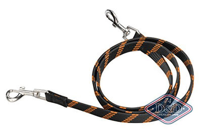 Europet Bernina Active Walker Joggingleine für Hunde aus Nylon Schwarz-Orange 110 cm - 110 cm – Bild 1 von 4