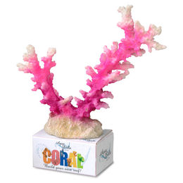 Produktbild von Europet Bernina Aqua Della Korallenmodul Staghorn Koralle für Meerwasser Aquariumdekoration weiß rosa 19,5 x 13,5 x 6 cm