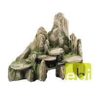 Produktbild von Europet Bernina Aquariendekoration Stein mit Moos in Grün und Natur 25,5 x 15,5 x 20 cm