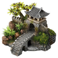 Produktbild von Europet Bernina Aquariendekoration Turm mit Brücke und Höhle in Bunt und Grau