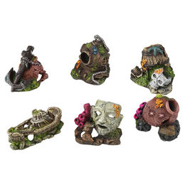 Europet Bernina Aquarium Dekoration Miniature Mix Figur und Höhle für Fische 7-10 cm – Bild 1 von 5