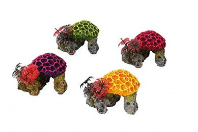 Europet Bernina Aquarium Dekoration Stein Koralle Bunt 9,5 x 8,5 x 7cm – Bild 1 von 2