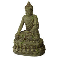 Produktbild von Europet Bernina Aquariumdekoration Aqua Della Bayon-Buddha Figur und Höhle in Grün 11 x 9 x 15,5 cm