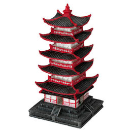 Europet Bernina Aquariumdekoration Aqua Della Chinesische Pagode Figur und Höhle in Rot Größe M – Bild 1 von 3