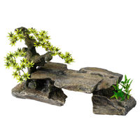 Produktbild von Europet Bernina Aquariumdekoration Bonsai Stein grau 34 x 15,5 x 21 cm