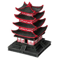 Produktbild von Europet Bernina Aquariumdekoration Chinesische Pagode Figur und Höhle Rot Größe S - 1 Stk.