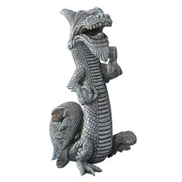 Europet Bernina Aquariumdekoration Drachen Figur und Höhle Grau 11 x 13 x 21 cm für Fische – Bild 1 von 2
