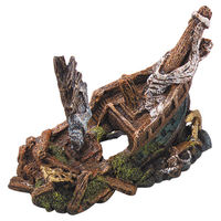 Produktbild von Europet Bernina Aquariumdekoration Galleon Schiffwrack Höhle für Fische Braun 22 x 11 x 15,5 cm