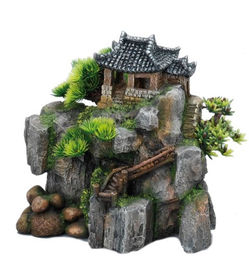 Europet Bernina Aquariumdekoration Korean-Cottage Figur und Höhle für Fische in Braun und Bunt 23 x 13,5 x 22 cm – Bild 1 von 2