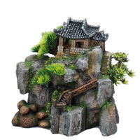 Produktbild von Europet Bernina Aquariumdekoration Korean-Cottage Figur und Höhle für Fische in Braun und Bunt 23 x 13,5 x 22 cm