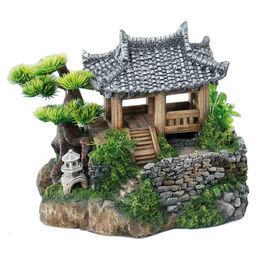 Europet Bernina Aquariumdekoration Koreanisches Haus Figur und Höhle für Fische 22,5 x 19 x 18,5 cm – Bild 1 von 2