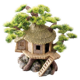 Europet Bernina Bonsai-Haus Aquariumdekoration für Zierfische aus Polyresin 20x15,5x20 cm – Bild 1 von 3