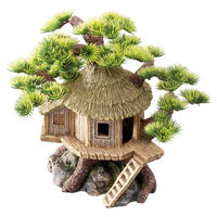 Produktbild von Europet Bernina Bonsai-Haus Aquariumdekoration für Zierfische aus Polyresin 20x15,5x20 cm