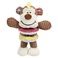 Produktbild von Europet Bernina EBI Monkey Play Plüschspielzeug für Hunde mit Squeaker Bunt 16x19 cm