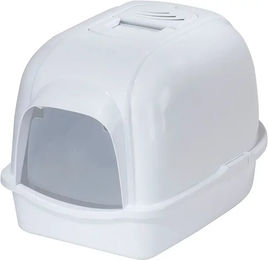 Europet Bernina Eco Katzentoilettenhaus aus Kunststoff in Alpina-Weiss 43 x 56 x 40 cm - 1 Stk. – Bild 1 von 4