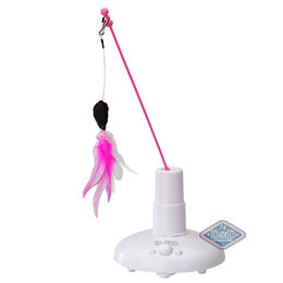 Produktbild von Europet Bernina Elektrisches Katzenspielzeug CHASE 360 Fangspiel Katzenangel mit Federstab in Rosa