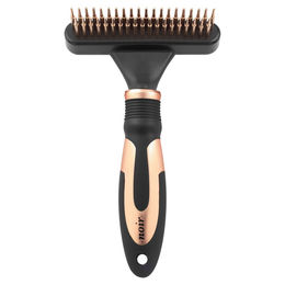 Produktbild von Europet Bernina Entwirrharke Noir Kamm für Hunde aus Edelstahl Schwarz mit 39 Pins für alle Felltypen