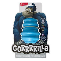 Produktbild von Europet Bernina Gorilla Kauspielzeug für Hunde aus Gummi Blau Größe M