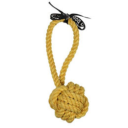 Produktbild von Europet Bernina Hundespielzeug Are You Knots Ball aus Baumwolle Gelb 20 cm - 20 cm