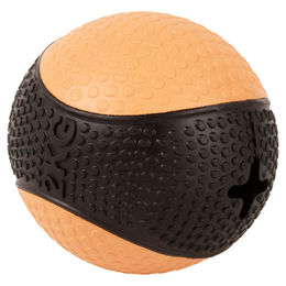 Produktbild von Europet Bernina Intelligenzspielzeug Treat Trap Hunde Futterspielzeug aus Naturkautschuk Schwarz/Orange Größe S