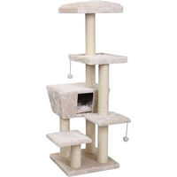 Produktbild von Europet Bernina Katzenkratzbaum Trend North Dakota in Creme mit Sisal, 48 x 48 x 141 cm