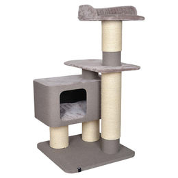 Europet Bernina Katzenkratzbaum Vece Beige XL mit Sisal 80 x 80 x 148 cm – Bild 1 von 7