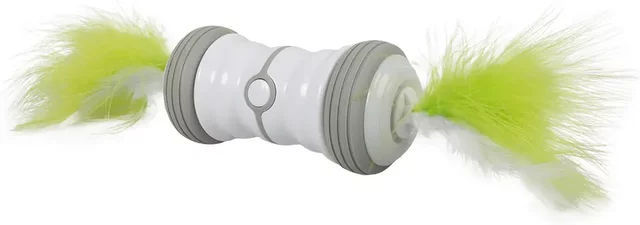 Europet Bernina Katzenspielzeug Double Spinner Elektrisch aus Silikon Weiß Grün – Bild 1 von 5