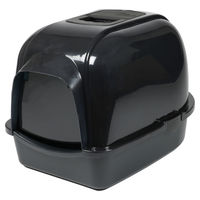 Produktbild von Europet Bernina Katzentoilette Eclipse 60 Haubentoilette Schwarz aus Kunststoff Größe M