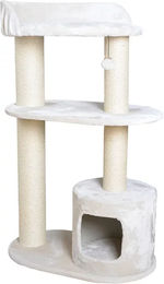 Produktbild von Europet Bernina Kratzbaum Bedford 127 für Katzen in Beige mit Plüsch und Schlafhaus