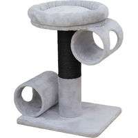 Produktbild von Europet Bernina Kratzbaum Budapest Katzen Spielplatz aus Plüsch in Grau/Schwarz 67x54x45 cm