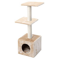 Produktbild von Europet Bernina Kratzbaum Classic Eco Palazzo für Katzen und Kitten mit Sisal in Beige 30 x 30 x 90 cm