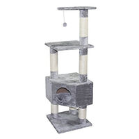 Produktbild von Europet Bernina Kratzbaum Classic Loonaa Grau mit Sisal 40 x 40 x 135 cm
