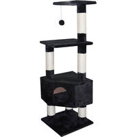Produktbild von Europet Bernina Kratzbaum Classic Loonaa Schwarz 40x40x135cm mit Sisal