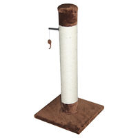 Produktbild von Europet Bernina Kratzbaum Classic Post braun mit Sisal und Spielmaus 38x38x80cm für Katzen
