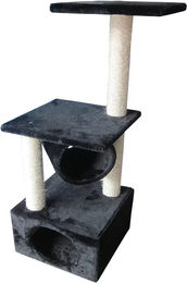 Europet Bernina Kratzbaum Classic Rodo Schwarz für Katzen 38x38x110 cm mit Sisal – Bild 1 von 6