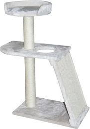 Europet Bernina Kratzbaum Classic Wakeboard für Katzen aus Plüsch in Cream Beige 36x58x90cm – Bild 1 von 2